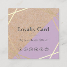 Geometric Guld Kraft tryckt Lavender Loyalty