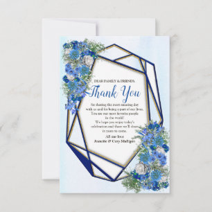 Geometric Guld-Navy & Blue-Tack OSA Kort