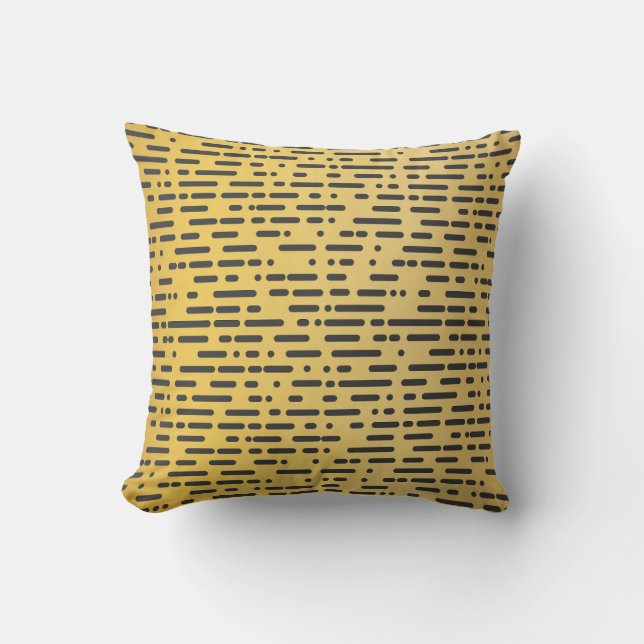 Geometric Guld och Black Kudde (Framsida)