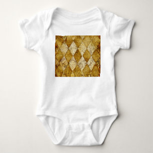 Geometric Guld: Retro Mönster Sophistication. T Shirt