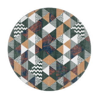 Geometric handflatan löv, trendig mönster