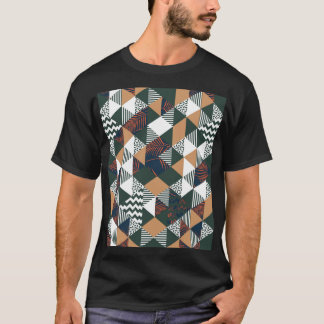 Geometric handflatan löv, trendig mönster t shirt