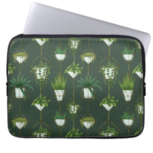Geometric Hanging Houseplant Mönster Laptop Fodral