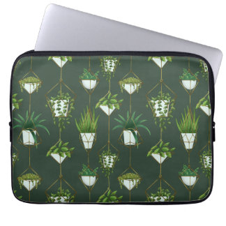 Geometric Hanging Houseplant Mönster Laptop Fodral
