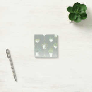 Geometric Hanging Houseplant Mönster Post-it Block