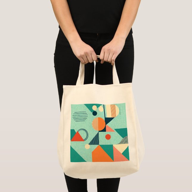 Geometric Harmony Livsmedel Tote Tygkasse (Framsida (produkt))