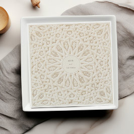 Geometric Harmony Personlig Bröllop Napkins Pappersservett