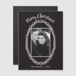 Geometric Helgdag Gnistra Photo Magnet Black