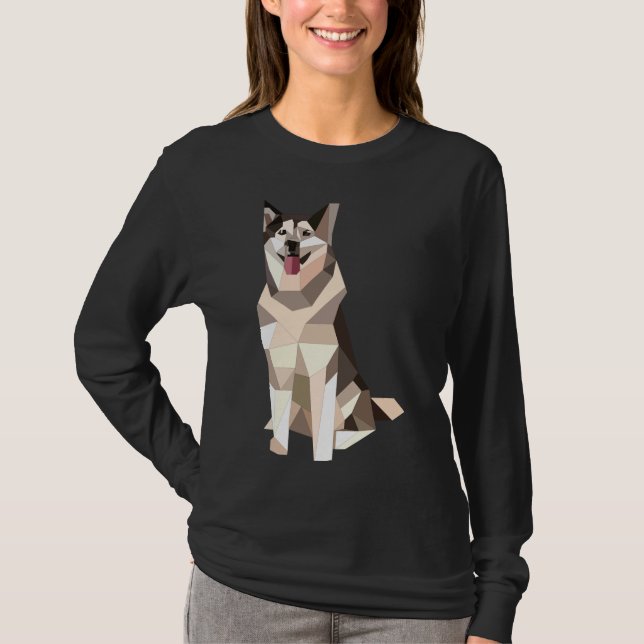 Geometric Husky T Shirt (Framsida)