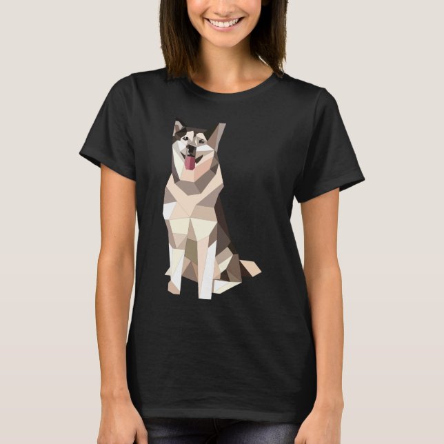 Geometric Husky T Shirt (Framsida)