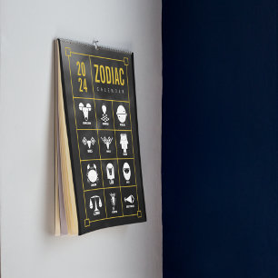 Geometric Indian Rashi Calendar - Vedic Astrology Kalender