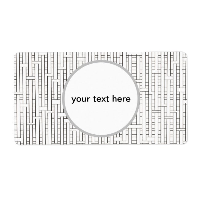 Geometric Industrial Grid-Modern Bauhaus Fraktsedel (Framsidan)