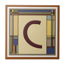 Geometric Initial C Kakelplatta