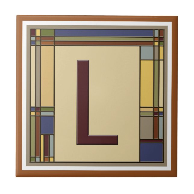 Geometric Initial L. Kakelplatta (Framsidan)