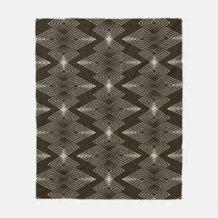 Geometric inslag, vintage sömlös ornament. fleecefilt