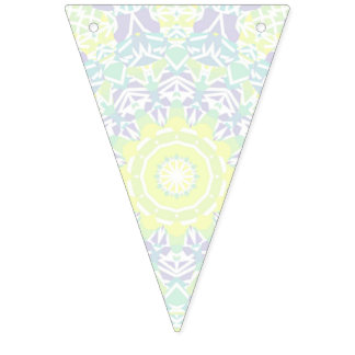 Geometric Intricate Colorful Boho Hippie Mandala Vimplar