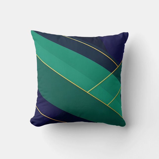 Geometric Jewel Tones Kudde (Framsida)