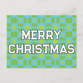 Geometric jul Mönster - Personlig Helg Vykort