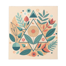 Geometric Jungle Foliage Anteckningsblock