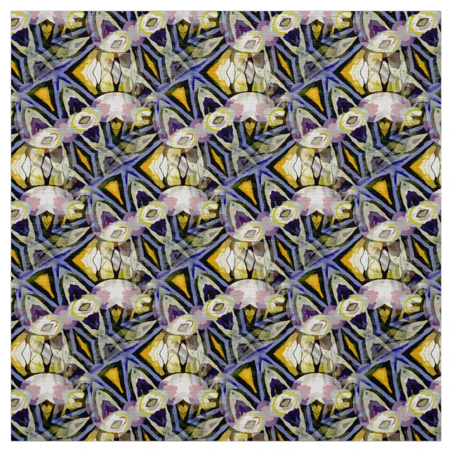 Geometric Kaleidoscope Abstrakt Fabric Tyg (Provkarta)
