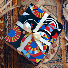 Geometric Kaleidoscope Festive Carnival Gifts Presentpapper