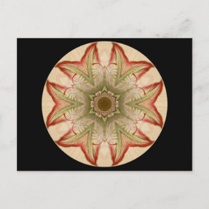 Geometric kaleidoscope Mandala Vykort