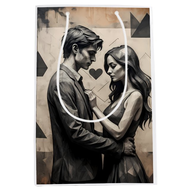 Geometric Kärlek Personification Gift Bag för Vale (Framsidan)