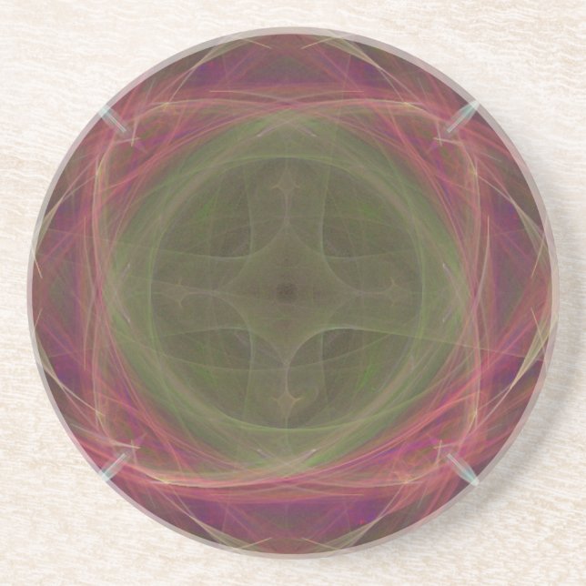 Geometric Kor Underlägg Sandsten (Framsidan)