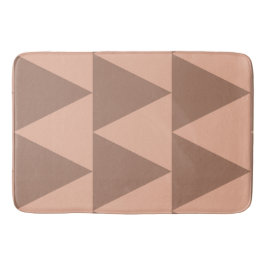 Geometric Large Triangles Mocha Mousse Dusty Rosa Badrumsmatta