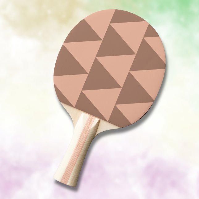 Geometric Large Triangles Mocha Mousse Dusty Rosa Pingisracket (Skapare uppladdad)