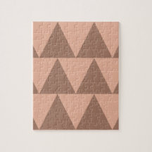 Geometric Large Triangles Mocha Mousse Dusty Rosa