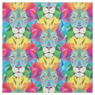 Geometric Lejon Head Tyg