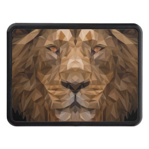 Geometric Lejonare Porträtt Dragkroksskydd