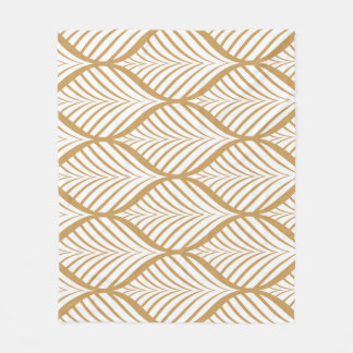 Geometric Löv Vintage Sömlös illustration Fleecefilt