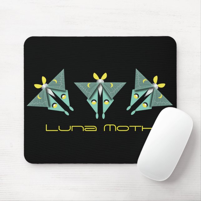 Geometric Luna Moth Musmatta (Med mus)