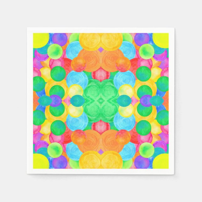 Geometric Magical abstract color art Pappersservett (Framsidan)