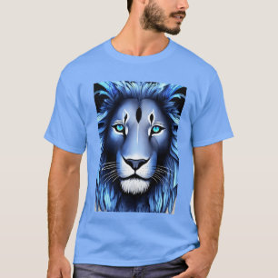 "Geometric Majesty: Lejon Logotyp T-Shirt" T Shirt