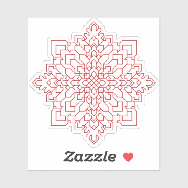 Geometric Mandala #13 Klistermärken (Ark)