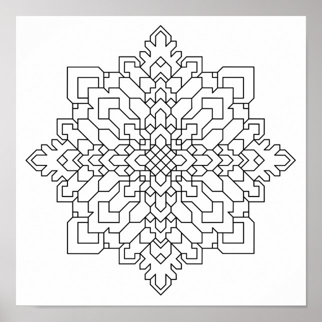 Geometric Mandala #13 Poster (Framsidan)