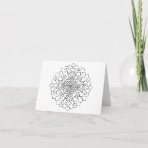 Geometric Mandala #15 Kort