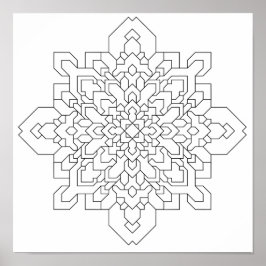 Geometric Mandala #4 Poster