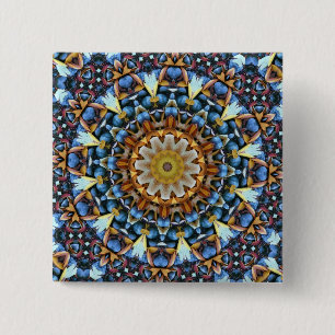 Geometric Mandala - Anpassad Knapp