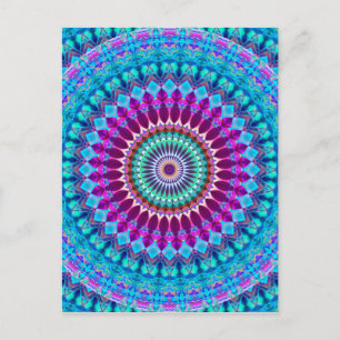 Geometric Mandala G382-vykort Vykort