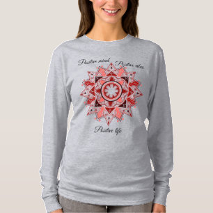 Geometric Mandala, inspirationell T Shirt
