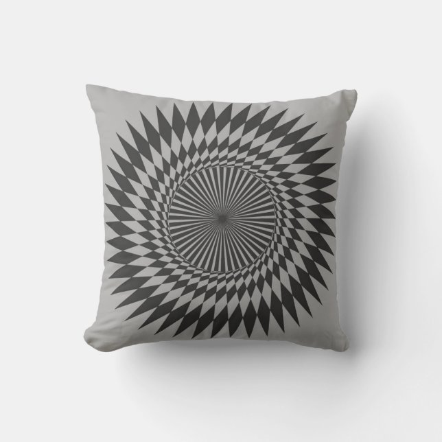 Geometric Mandala Mönster Kudde (Framsida)
