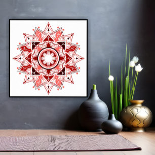 Geometric Mandala, Mystical Poster