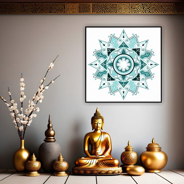 Geometric Mandala, Mystical Poster (Skapare uppladdad)