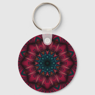 Geometric Mandala Nyckelring