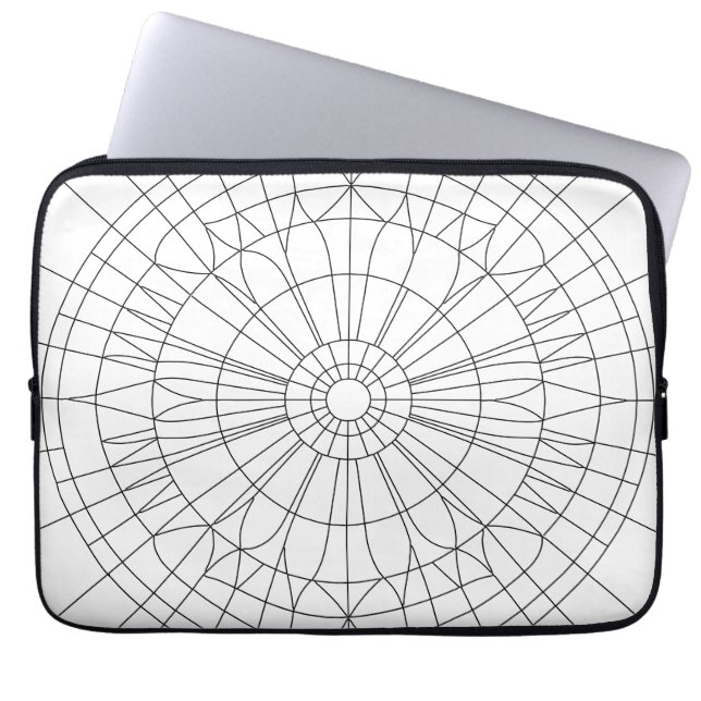 Geometric Mandala Pattern Laptop Fodral (Framsidan)