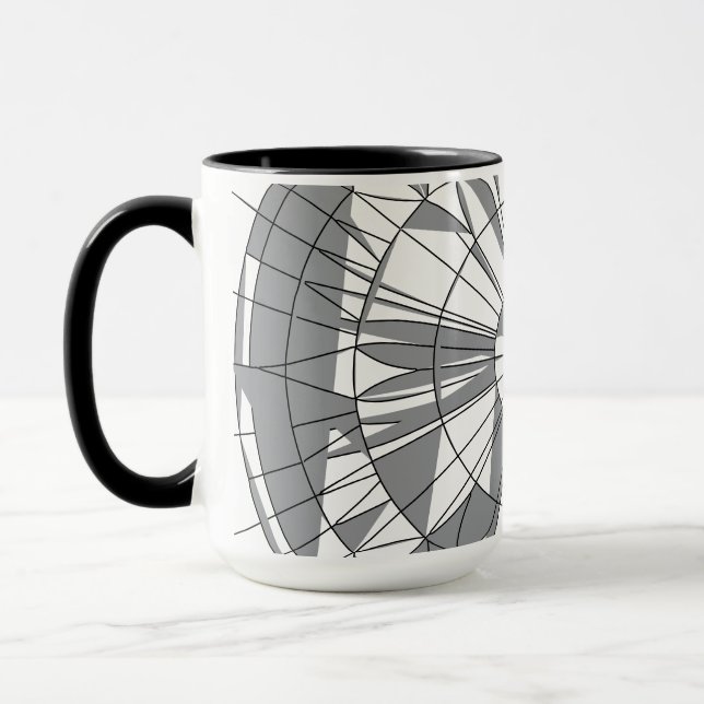 Geometric Mandala Pattern Mugg (Vänster)